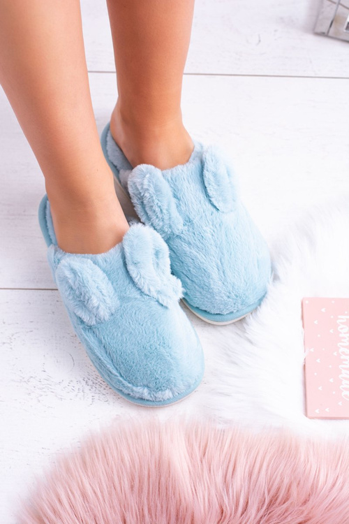 Тапочки жіночі кролики з вушками Blue Alabama