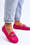 Жіночі замшеві лофери кольору Фуксія Соренто