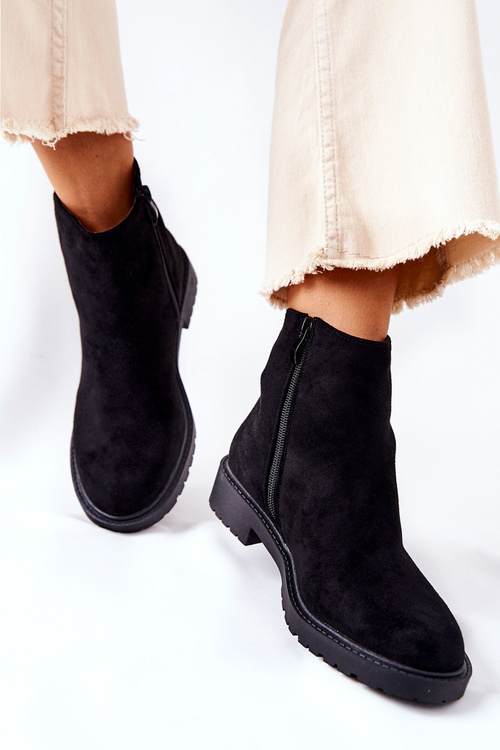 Черевики на плоскій підошві Black Laurette