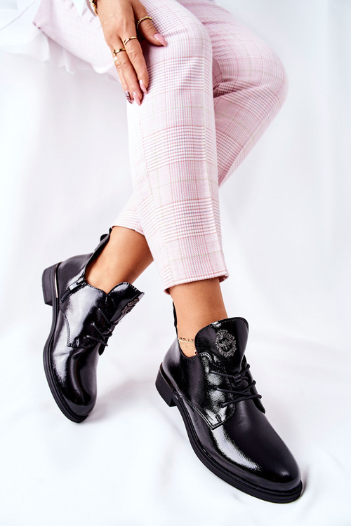 Лаковані туфлі Sergio Leone Warm PB262 Чорні