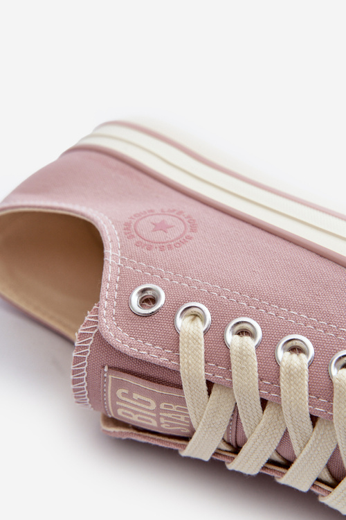 Низькі жіночі кросівки Big Star NN274270 Рожеві