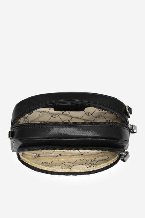 Шкіряна сумка з тваринним принтом NOBO NBAG-R3150-C020 чорна