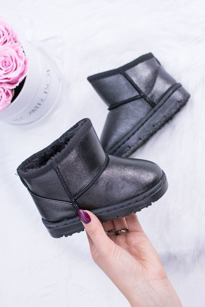 Утеплені дитячі чоботи Scooby Boots чорного кольору