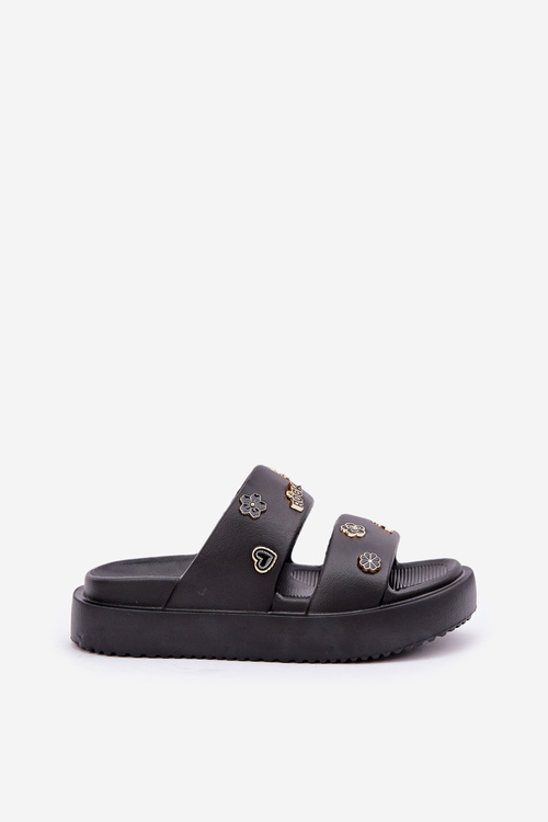 Жіночі Пінні Сандалі З Прищіпками Чорні Ravanala