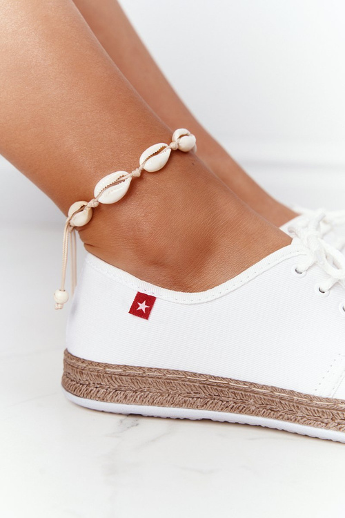 Жіночі еспадрільї на шнурівці Big Star FF276043 Білі