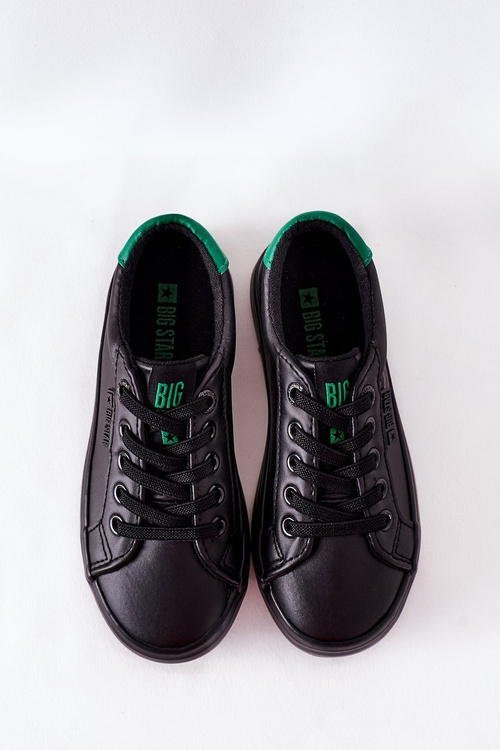 Дитячі шкіряні кросівки BIG STAR DD374147 Чорні