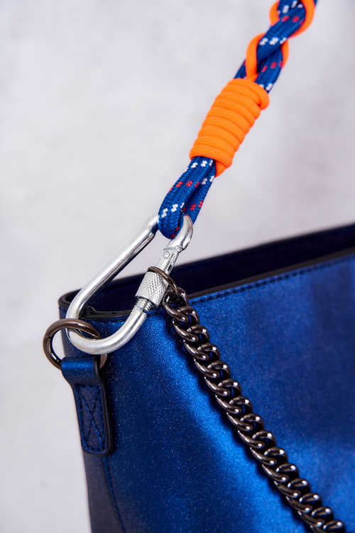 Класична шкіряна сумочка Nobo M1280-C012 Темно-синя