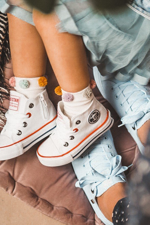 Високі дитячі кросівки на блискавці BIG STAR HH374187 Білі