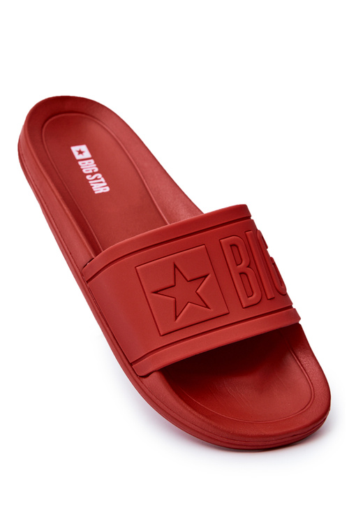 Чоловічі гумові шльопанці Big Star червоні DD174689