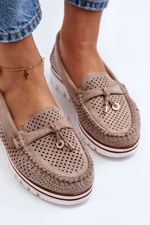 Жіночі сині мокасини Twista з вирізом