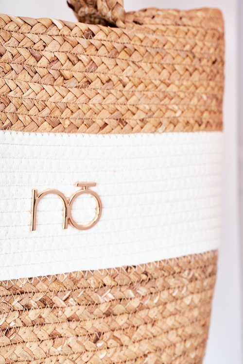 Плетена пляжна сумка шоппер NOBO XK0260 Бежева