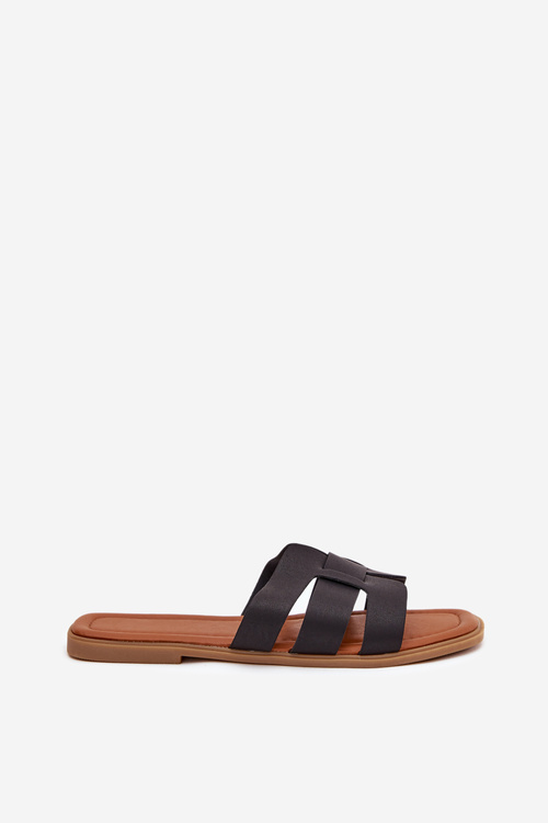 Жіночі Сандалі На Плоскому Каблуку Чорні Mirona