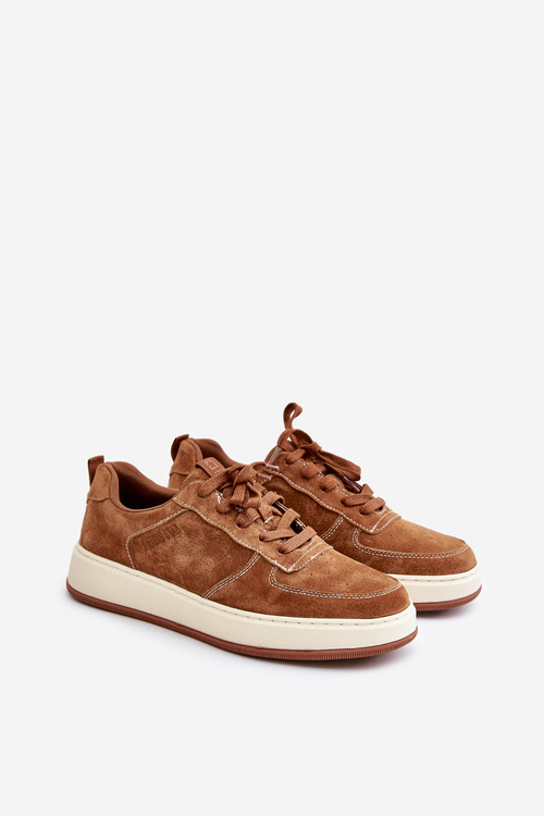 Чоловічі кросівки на платформі Suede Big Star OO174014 Коричневі