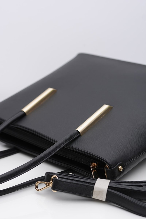 Жіноча велика чорна класична сумочка