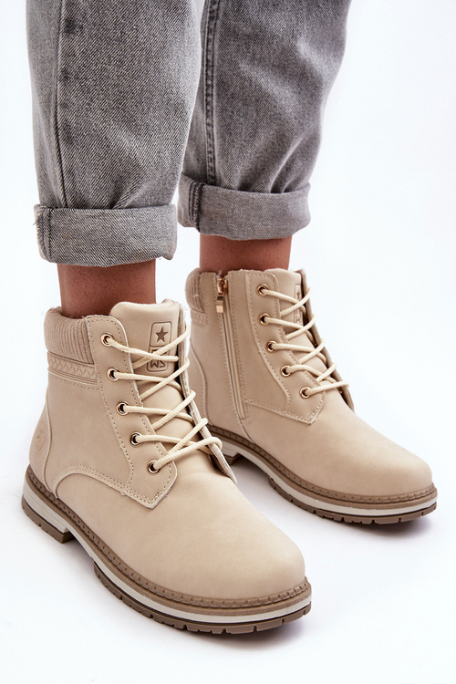 Чоботи жіночі бертики теплі бежеві Tiempo