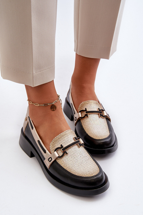 Шкіряні мокасини Жіноче взуття Maciejka 06493-01 Чорний