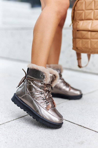 Високі снігові черевики на флісовій підкладці Gold Sneezy