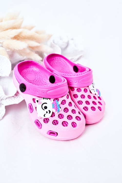 Дитячі поролонові тапочки Crocs Pink Jupiter