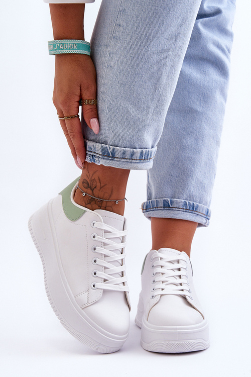 Жіноче класичне спортивне взуття White-Green Night Trip