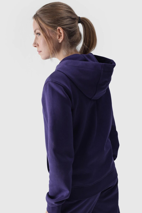 Жіноча толстовка на блискавці бавовна 4F сіра 4FWMM00TSWSF1467-27M