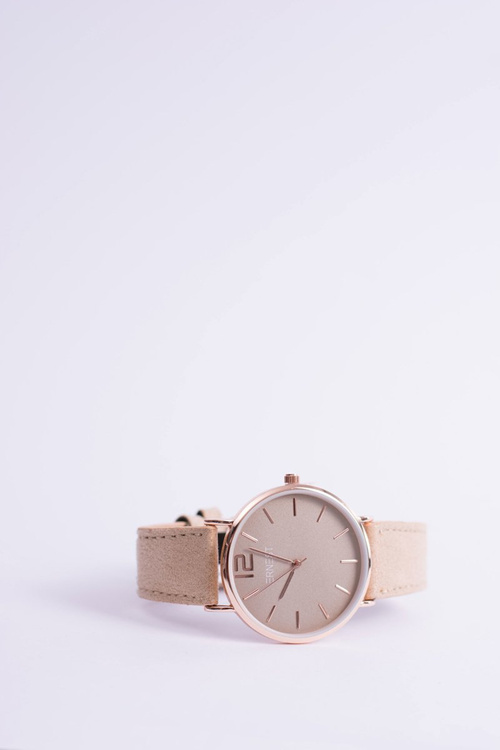 Жіночий годинник Ernest Manon Suede Beige