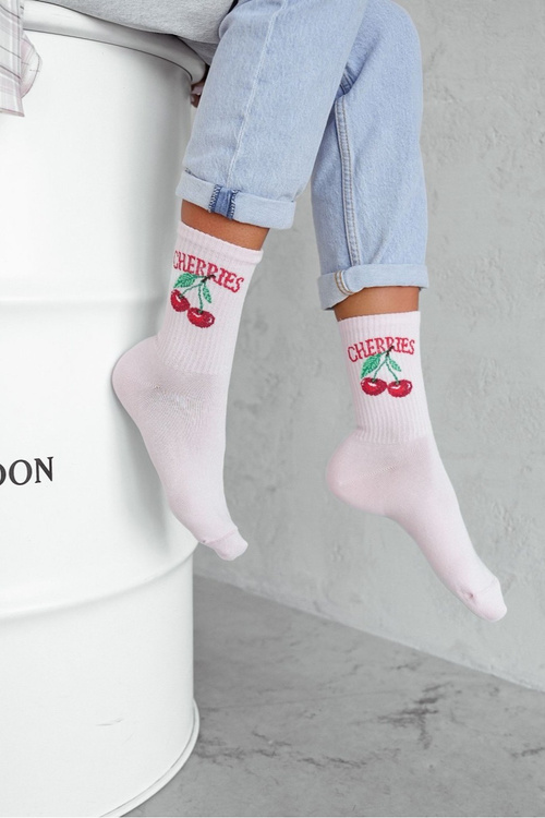 Жіночі Шкарпетки CHERRIES Пудровий Рожевий