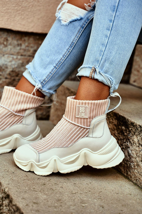 Жіночі високі кросівки Big Star White GG274608