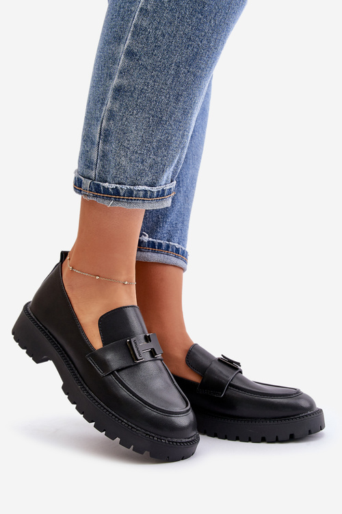 Жіночі мокасини з екошкіри Vinceza 62187 Чорні