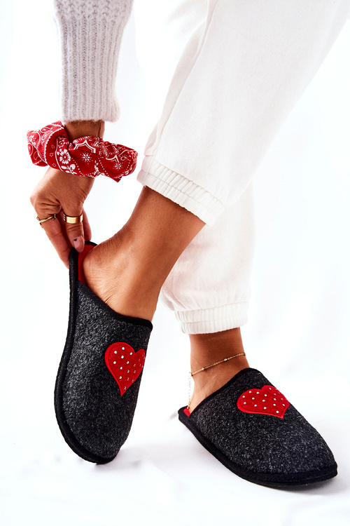 Домашні тапочки Panto Fino II267009 Black-Red