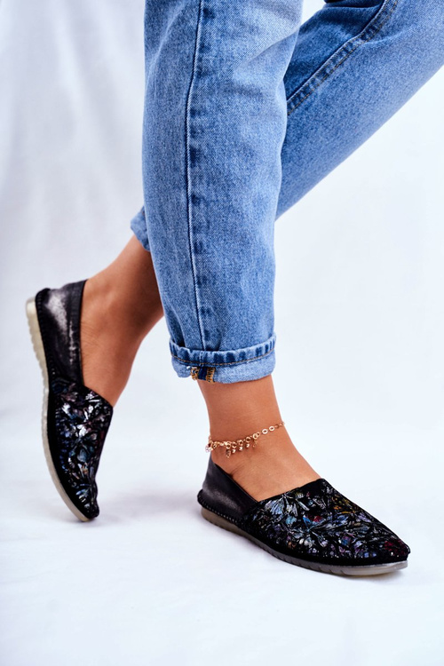 Жіночі балетки Maciejka Leather Black 01930-70/00-0