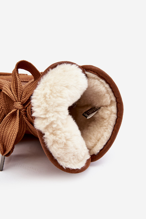 Жіночі зимові черевики зі шнурівкою D.Franklin DFSH370006 Коричневий