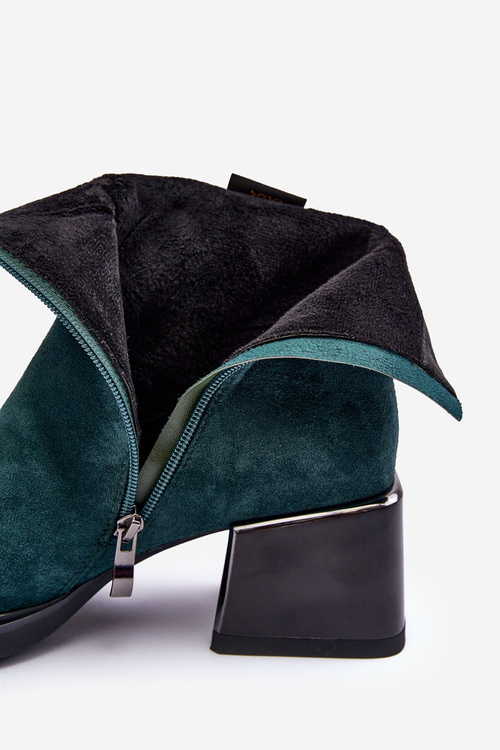 Замшеві чоботи On Massive Block SBarski MR870-70 Green