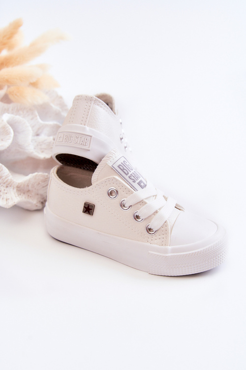Дитячі шкіряні кросівки BIG STAR JJ374310 Білі