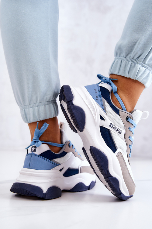 Жіноче спортивне взуття Big Star JJ274580 біло-синій