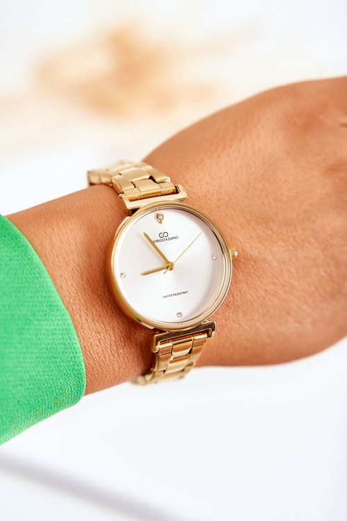 Жіночий водонепроникний сталевий годинник Giorgio & Dario Gold