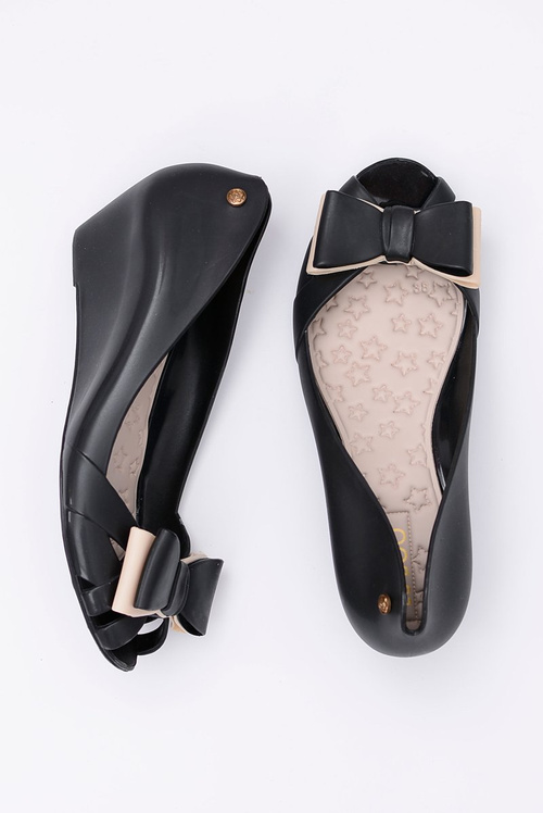 Lu Boo Чорні гумові балетні балетні шкарпетки Cocard Lea