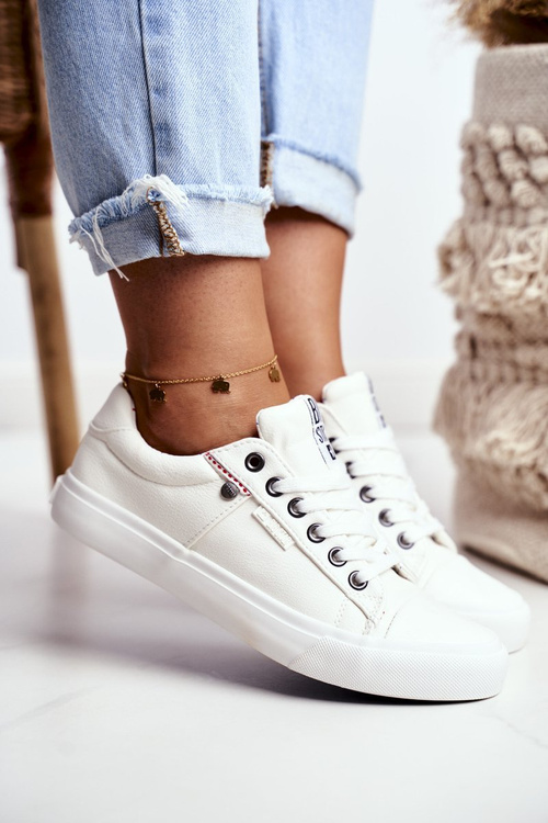 Жіночі шкіряні кросівки Big Star GG274060 Білі