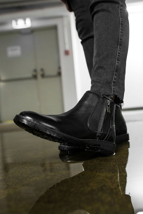 Чоловічі шкіряні черевики Big Star чорні EE174287