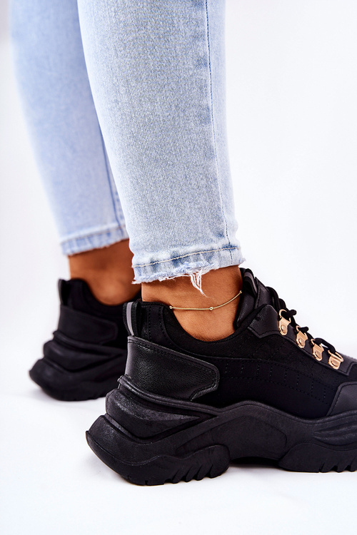 Спортивне взуття на платформі Чорний Flynn