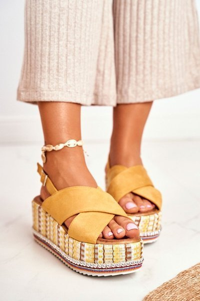 Жіночі босоніжки на еспадрільях Anchor Yellow Sandy