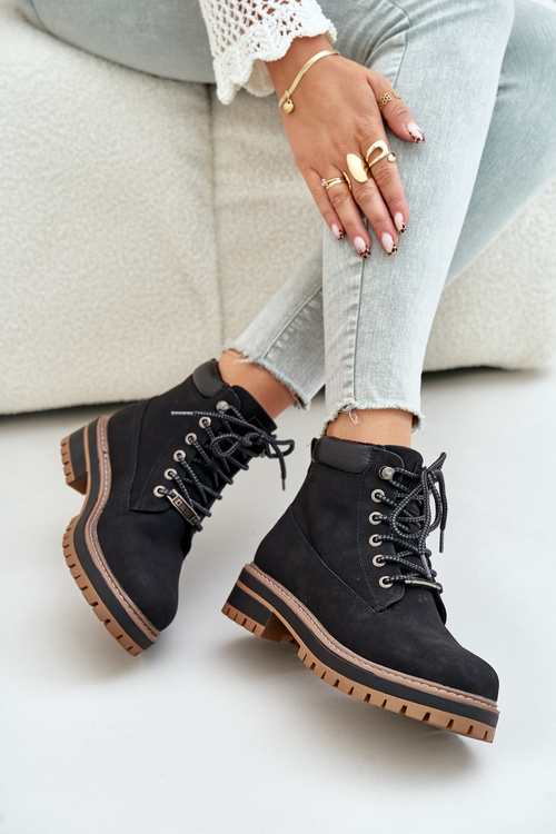 Жіночі утеплені ботильйони Big Star OO274A290 Чорні