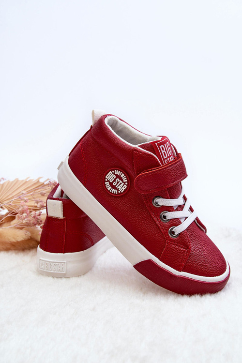 Дитячі шкіряні кросівки Big Star EE374004 Red