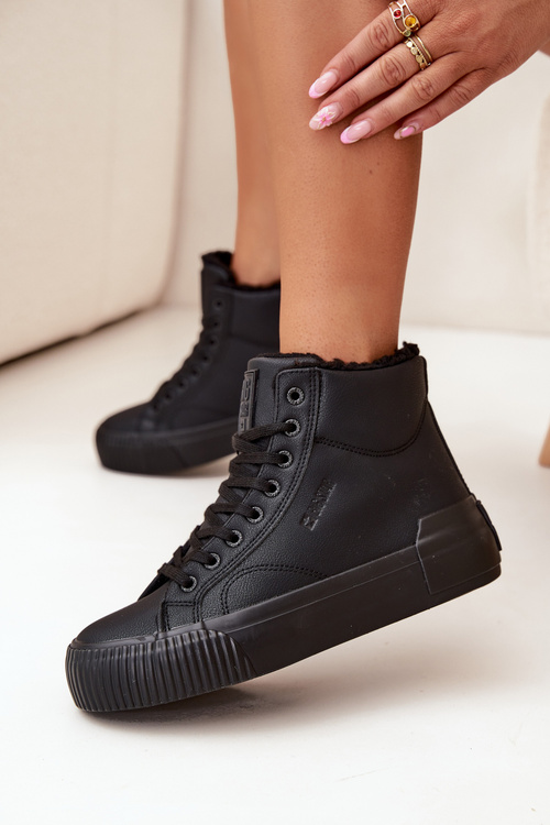 Утеплені Жіночі Кеди На Платформі Big Star OO274796 Чорні