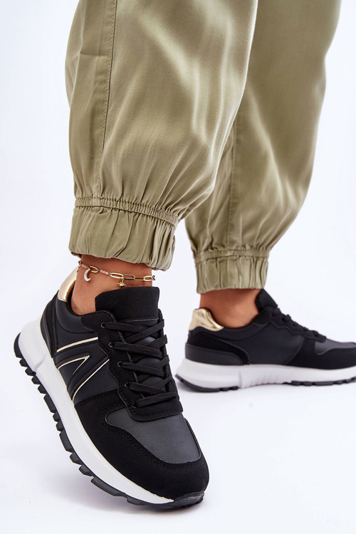 Шкіряне жіноче спортивне взуття Black Kabama