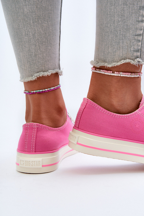 Низькі жіночі кросівки Big Star NN274271 Рожеві