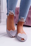 Сірі жіночі балетки Meliski Hearts Opacify