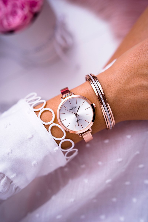 Жіночий годинник Ernest Pink Gold Kalama