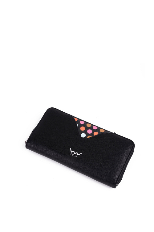 Великий гаманець на блискавці з точками Black Reine