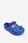 Дитячі поролонові легкі босоніжки Crocs Blue Sweets