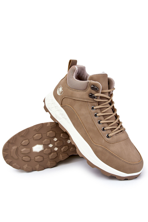 Чоловічі теплі трекінгові кросівки Trappers Beige Otto